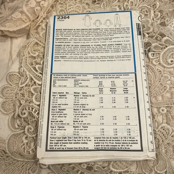 1978 Nightshirt Pattern‎ - Picture 2 of 2